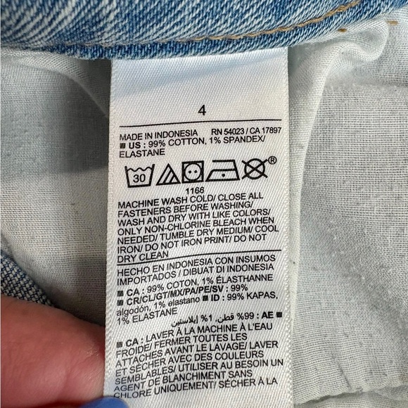 Old Navy High Rise OG Loose Straight Jeans Light Wash Size 4 GUC - Picture 7 of 12